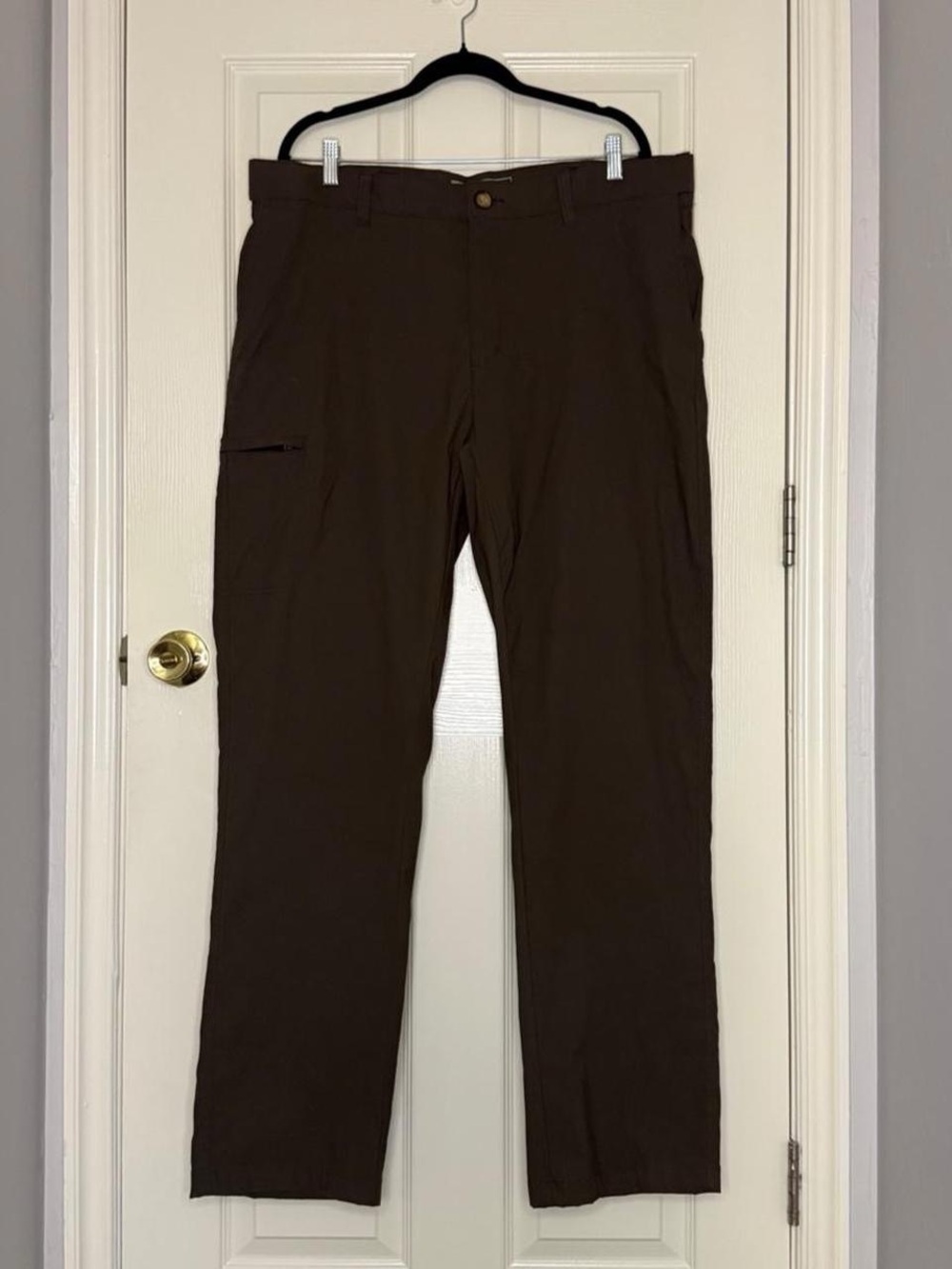 UB Tech men's flex comfort waist olive green chino cargo pants 40x34 - gorpcore